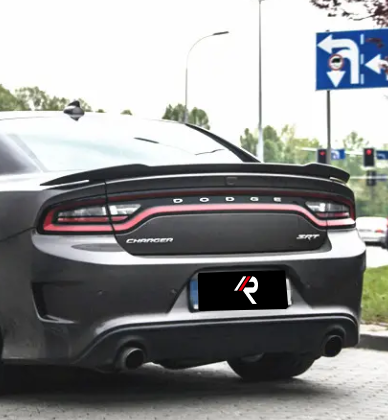 Dodge Charger & 2015 Scat Pack & 2016 Scat Pack, Hellcat & 2017 R/T, Daytona, Scat Pack, Hellcat & 2018 GT, R/T, Daytona, Scat Pack, Hellcat & 2019 GT, R/T, Scat Pack, Hellcat & 2020 GT, R/T, Scat Pack, Hellcat & 2021 GT, R/T, Scat Pack & 2022 GT, R/T, Scat Pack Non-widebody & 2023 GT, R/T, Scat Pack Non-widebody with Aftermarket Parts - Rear Spoiler Carbon Fiber from Aero Republic
