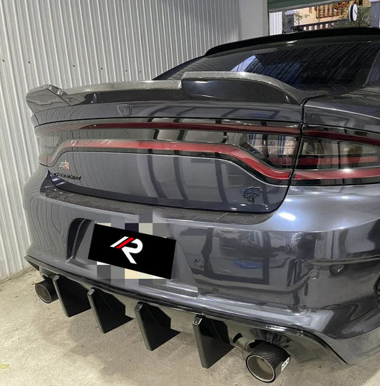 Dodge Charger & 2015 Scat Pack & 2016 Scat Pack, Hellcat & 2017 R/T, Daytona, Scat Pack, Hellcat & 2018 GT, R/T, Daytona, Scat Pack, Hellcat & 2019 GT, R/T, Scat Pack, Hellcat & 2020 GT, R/T, Scat Pack, Hellcat & 2021 GT, R/T, Scat Pack & 2022 GT, R/T, Scat Pack Non-widebody & 2023 GT, R/T, Scat Pack Non-widebody with Aftermarket Parts - Rear Spoiler Carbon Fiber from Aero Republic