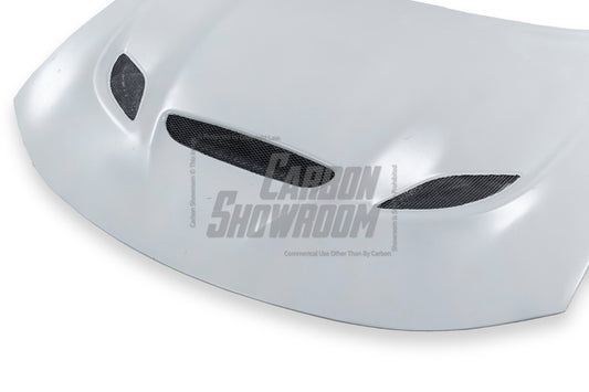 Dodge Charger 2015 2016 2017 2018 2019 2020 2021 2022 2023 with Aftermarket Parts - V1 Hood Carbon Fiber / FRP from Aero Republic