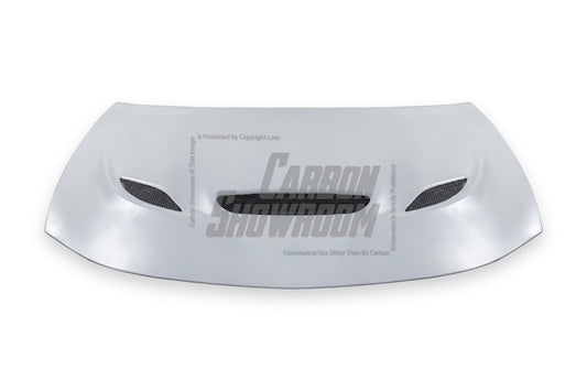 Dodge Charger 2015 2016 2017 2018 2019 2020 2021 2022 2023 with Aftermarket Parts - V1 Hood Carbon Fiber / FRP from Aero Republic