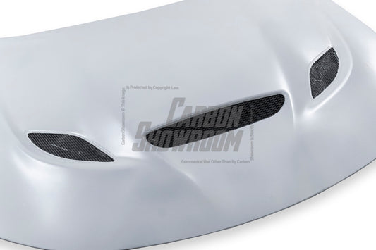 Dodge Charger 2015 2016 2017 2018 2019 2020 2021 2022 2023 with Aftermarket Parts - V1 Hood Carbon Fiber / FRP from Aero Republic