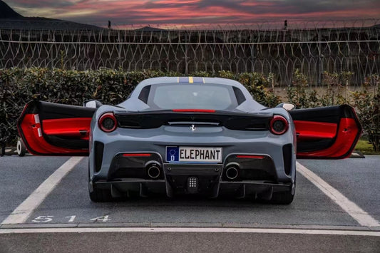 Ferrari 488 GTB with Aftermarket Parts - 1:1 Pista Style Full Body Kit Carbon Fiber / FRP from Aero Republic