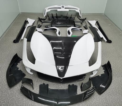 Ferrari 488 GTB & Spider 2016 2017 2018 2019 2020 with Aftermarket Parts - Man Style Full Body Kit Pre-preg Carbon Fiber from Aero Republic