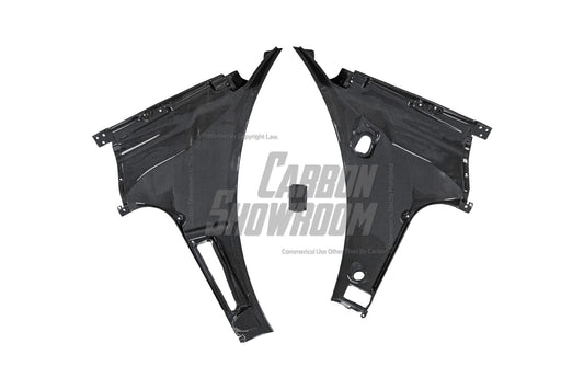 Ferrari 488 GTB & Spider 2016 2017 2018 2019 2020 with Aftermarket Parts - OEM 1:1 Style Replacement Front Trunk Rear Panels Dry Pre-preg Carbon Fiber from Aero Republic