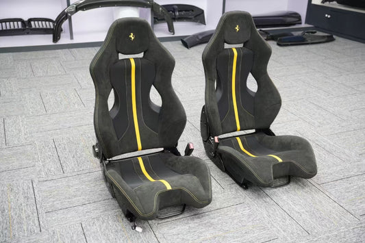 Ferrari 488 GTB & Spider 2016 2017 2018 2019 2020 with Aftermarket Parts - 1:1 Pista Style Seat Carbon Fiber from Aero Republic