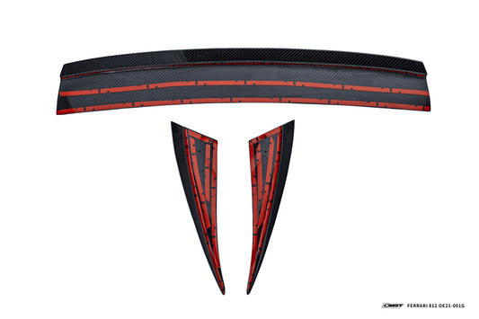 Ferrari 812 GTS 2021 2022 2023 with Aftermarket Parts - Rear Spoiler Carbon Fiber / FRP from Aero Republic