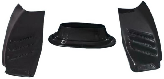 Ferrari F8 Tributo & Spider 2020 2021 2022 2023 with Aftermarket Parts - OEM Replacement 1:1 Rear Engine Vent Trim Carbon Fiber from Aero Republic