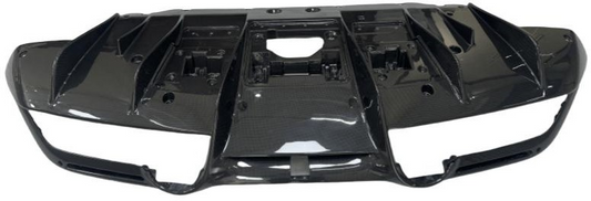 Ferrari F8 Tributo F8 Spider 2020 2021 2022 2023 with Aftermarket Parts - OEM Replacement 1:1 Rear Diffuser Carbon Fiber from Aero Republic