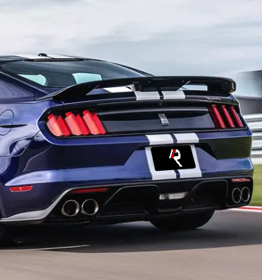 Ford Mustang Ecoboost V6 GT March1 Bullitt S550.1 S550.2 2015 2016 2017 2018 2019 2020 2021 2022 2023 with Aftermarket Parts - GT350 Style Rear Spoiler Carbon Fiber from Aero Republic