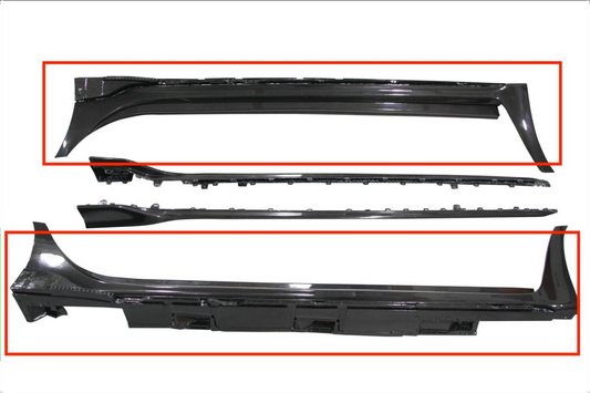 Honda Civic Type-R FL5 2023-ON with Aftermarket Parts - OEM Replacement Rocker Panel Carbon Fiber from Aero Republic