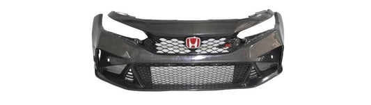 Honda Civic Type-R FL5 2023-ON with Aftermarket Parts - Time Attack Front Bumper Carbon Fiber from Aero Republic