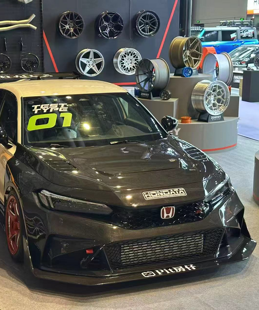Honda Civic Type-R FL5 2023-ON with Aftermarket Parts - Time Attack Front Bumper Carbon Fiber from Aero Republic