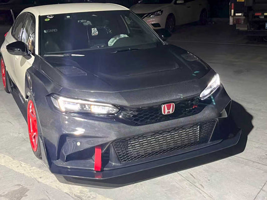 Honda Civic Type-R FL5 2023-ON with Aftermarket Parts - Time Attack Front Bumper Carbon Fiber from Aero Republic