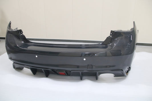 Aero Republic Rear Bumper for Infiniti Q50 Red Sport 400 Luxe Sensory Signature Premium Pure 2014-2024 Carbon Fiber
