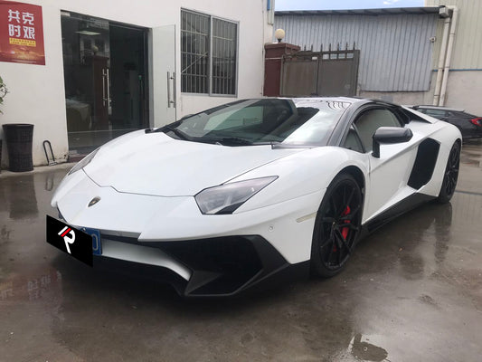 Lamborghini Aventador Base LP700 LP720 S LP740 SV LP750 Ultimate LP780 SVJ LP770 2012 2013 2014 2015 2016 2017 2018 2019 2020 2021 2022 2023 2024 with Aftermarket Parts - 1:1 OEM SV Style Front Bumper Carbon Fiber / FRP from Aero Republic