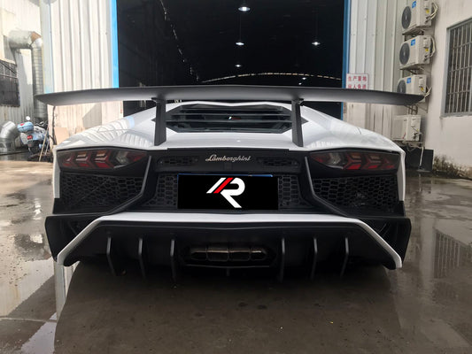 Lamborghini Aventador Base LP700 LP720 S LP740 SV LP750 Ultimate LP780 SVJ LP770 2012 2013 2014 2015 2016 2017 2018 2019 2020 2021 2022 2023 2024 with Aftermarket Parts - 1:1 OEM SV Style Rear Wing Carbon Fiber / FRP from Aero Republic