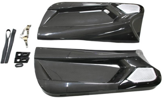 Lamborghini Aventador Base LP700 LP720 S LP740 SV LP750 Ultimate LP780 SVJ LP770 2012 2013 2014 2015 2016 2017 2018 2019 2020 2021 2022 2023 with Aftermarket Parts - Interior Door Card Panel & Speaker Cover Carbon Fiber from Aero Republic