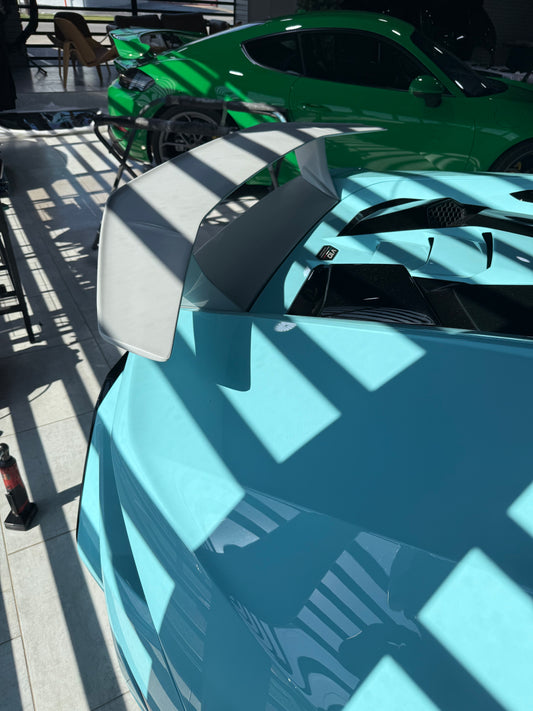 Lamborghini Huracan LP580 LP610 Evo RWD AWD Tecnica 2015 2016 2017 2018 2019 2020 2021 2022 2023 2024 with Aftermarket Parts - Rear Spoiler & Wing Base Carbon Fiber / FRP from Aero Republic