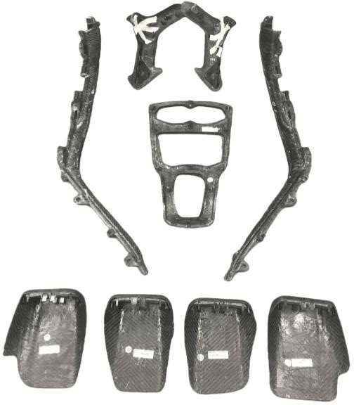 Lamborghini Huracan LP580 LP610 Evo RWD AWD Tecnica Performante 2015 2016 2017 2018 2019 2020 2021 2022 2023 2024 with Aftermarket Parts - Console Panel Cover Carbon Fiber from Aero Republic