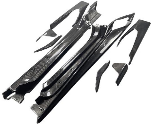 Lamborghini Huracan LP580 LP610 Evo RWD AWD Tecnica Performante 2015 2016 2017 2018 2019 2020 2021 2022 2023 2024 with Aftermarket Parts - Man Style Side Skirts Carbon Fiber from Aero Republic