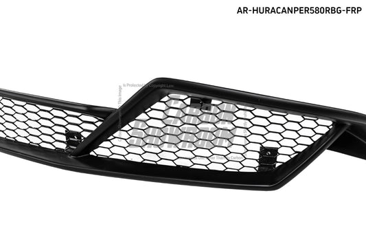 Lamborghini Huracan LP580 LP610 2015-2017 with Aftermarket Parts - LP580 or Perfomante & LP610 Style Rear Upper Grill FRP from Aero Republic