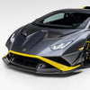 Lamborghini Huracan STO 2021 2022 2023 2024 with Aftermarket Parts - Vor Style Front Lip Pre-preg Carbon Fiber / FRP from Aero Republic