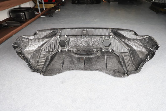 Lamborghini Huracan Tecnica Performante Evo 2015 2016 2017 2018 2019 2020 2021 2022 2023 2024 with Aftermarket Parts - Tecnica Style Rear Bumper & Diffuser Dry Pre-preg Carbon Fiber from Aero Republic