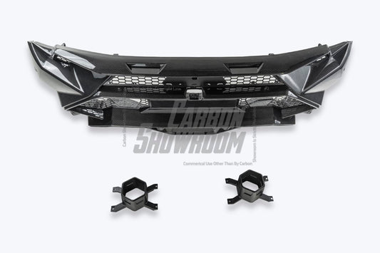 Lamborghini Huracan Tecnica Performante Evo 2015 2016 2017 2018 2019 2020 2021 2022 2023 2024 with Aftermarket Parts - Tecnica Style Rear Bumper & Diffuser Dry Pre-preg Carbon Fiber from Aero Republic