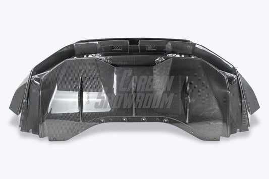 Lamborghini Huracan Tecnica Performante Evo 2015 2016 2017 2018 2019 2020 2021 2022 2023 2024 with Aftermarket Parts - Tecnica Style Rear Bumper & Diffuser Dry Pre-preg Carbon Fiber from Aero Republic
