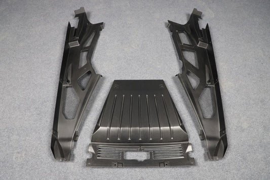 Lamborghini Huracan Tecnica Performante Evo LP610 LP580 2015 2016 2017 2018 2019 2020 2021 2022 2023 2024 with Aftermarket Parts - Engine Bay Panels Dry Pre-preg Carbon Fiber from Aero Republic