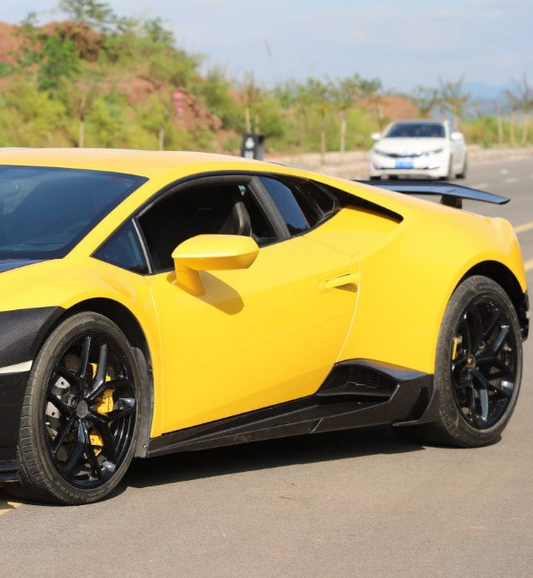 Lamborghini Huracan Tecnica Performante Evo LP610 LP580 2015 2016 2017 2018 2019 2020 2021 2022 2023 2024 with Aftermarket Parts - Man Style Side Skirts Dry Pre-preg Carbon Fiber from Aero Republic