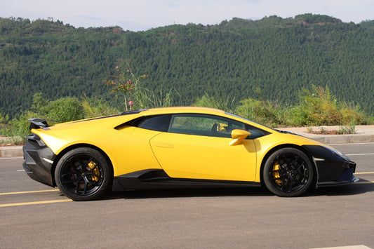 Lamborghini Huracan Tecnica Performante Evo LP610 LP580 2015 2016 2017 2018 2019 2020 2021 2022 2023 2024 with Aftermarket Parts - Man Style Side Skirts Dry Pre-preg Carbon Fiber from Aero Republic