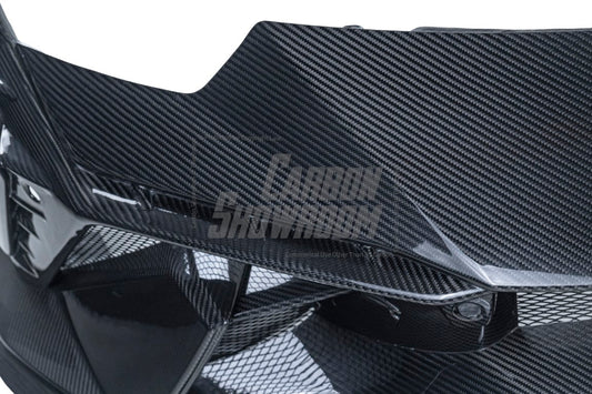 Lamborghini Huracan Tecnica Performante Evo LP610 LP580 2015 2016 2017 2018 2019 2020 2021 2022 2023 2024 with Aftermarket Parts - Tecnica Style Front Bumper Dry Pre-preg Carbon Fiber from Aero Republic