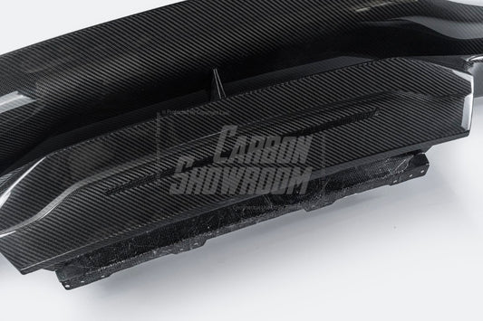 Lamborghini Huracan Tecnica Performante Evo LP610 LP580 2015 2016 2017 2018 2019 2020 2021 2022 2023 2024 with Aftermarket Parts - Vor V2 Style Rear Wing Dry Pre-preg Carbon Fiber from Aero Republic