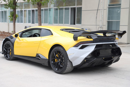 Aero Republic Vor V2 Style Rear Wing for Lamborghini Huracan Tecnica Performante Evo LP610 LP580 2015-2024 Dry Pre-preg Carbon Fiber