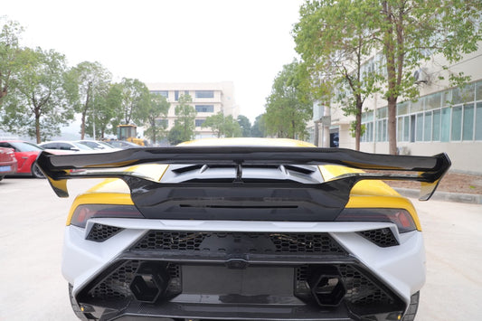 Aero Republic Vor V2 Style Rear Wing for Lamborghini Huracan Tecnica Performante Evo LP610 LP580 2015-2024 Dry Pre-preg Carbon Fiber