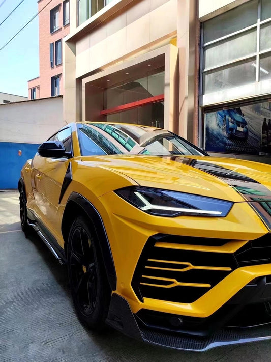 Lamborghini Urus Base 2019 2020 2021 2022 with Aftermarket Parts - M Style Wheel Arches Pre-preg Carbon Fiber / FRP from Aero Republic