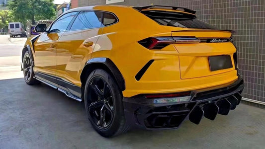 Lamborghini Urus Base 2019 2020 2021 2022 with Aftermarket Parts - M Style Wheel Arches Pre-preg Carbon Fiber / FRP from Aero Republic