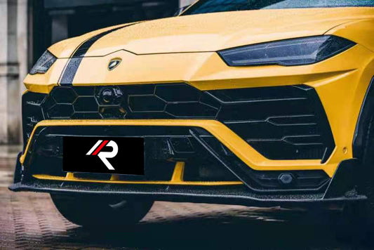 Lamborghini Urus Base 2019 2020 2021 2022 with Aftermarket Parts - M Style Front Lip Pre-preg Carbon Fiber / FRP from Aero Republic