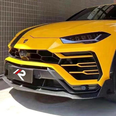 Lamborghini Urus Base 2019 2020 2021 2022 with Aftermarket Parts - M Style Front Lip Pre-preg Carbon Fiber / FRP from Aero Republic