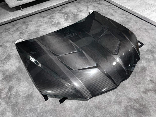 Lamborghini Urus 2019 2020 2021 2022 2023 2024 with Aftermarket Parts - M Style Hood Bonnet Pre-preg Carbon Fiber from Aero Republic