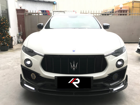 Maserati Levante Base Lusso GranLusso GT GTS Modena (For Base Bumper Only) 2017 2018 2019 2020 2021 2022 2023 2024 with Aftermarket Parts - Front Intake Vent Pre-preg Carbon Fiber from Aero Republic