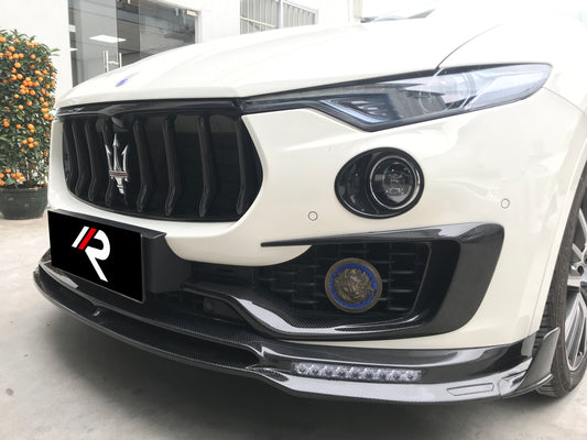 Maserati Levante Base Lusso GranLusso GranSport GT Ultima GTS Modena Tributo Trofeo 2017 2018 2019 2020 2021 2022 2023 2024 with Aftermarket Parts - Vertical & Horizontal Grill Insert Trim Replacement Pre-preg Carbon Fiber from Aero Republic