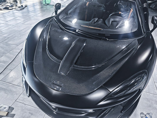 Aero Republic McLaren 540C 570S 570GT 600LT Senna Style Carbon Fiber Hood Bonnet - Performance SpeedShop