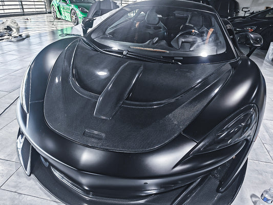 Aero Republic McLaren 540C 570S 570GT 600LT Senna Style Carbon Fiber Hood Bonnet - Performance SpeedShop