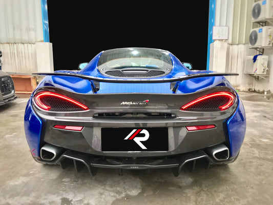 McLaren 540C 570S 570GT 2016 2017 2018 2019 2020 with Aftermarket Parts - OEM Replacement Rear Diffuser Pre-preg Carbon Fiber / FRP from Aero Republic