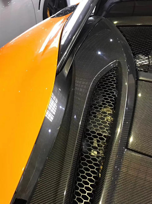 McLaren 540C 570S 570GT 2016 2017 2018 2019 2020 with Aftermarket Parts - OEM Replacement Rear Engine Cover Pre-preg Carbon Fiber from Aero Republic