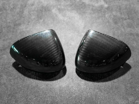 McLaren 720S / 765LT 2018 2019 2020 2021 2022 2023 with Aftermarket Parts - OEM Upgrade Style Mirror Caps Carbon Fiber from Aero Republic