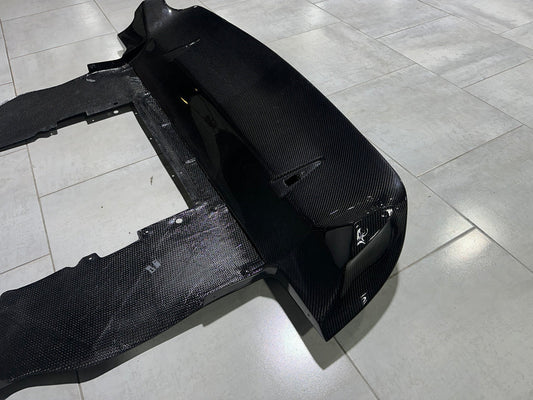 McLaren 720S 2018 2019 2020 2021 2022 2023 with Aftermarket Parts - 765LT Rear Bumper Set Conversion Kit Pre-preg Carbon Fiber / FRP from Aero Republic