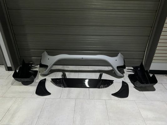 McLaren 720S 2018 2019 2020 2021 2022 2023 with Aftermarket Parts - 765LT Rear Bumper Set Conversion Kit Pre-preg Carbon Fiber / FRP from Aero Republic